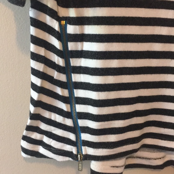 Bobeau 3/4 Slv, Black & White Stripe Crew - Picture 6 of 10